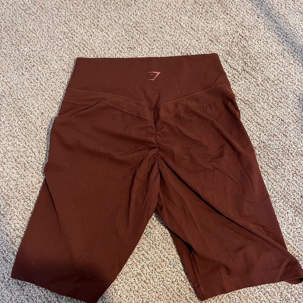 Gymshark x Whitney Simmons Biker Shorts in Brown